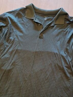 Van Heusen Olive Green Pinstripe Polo